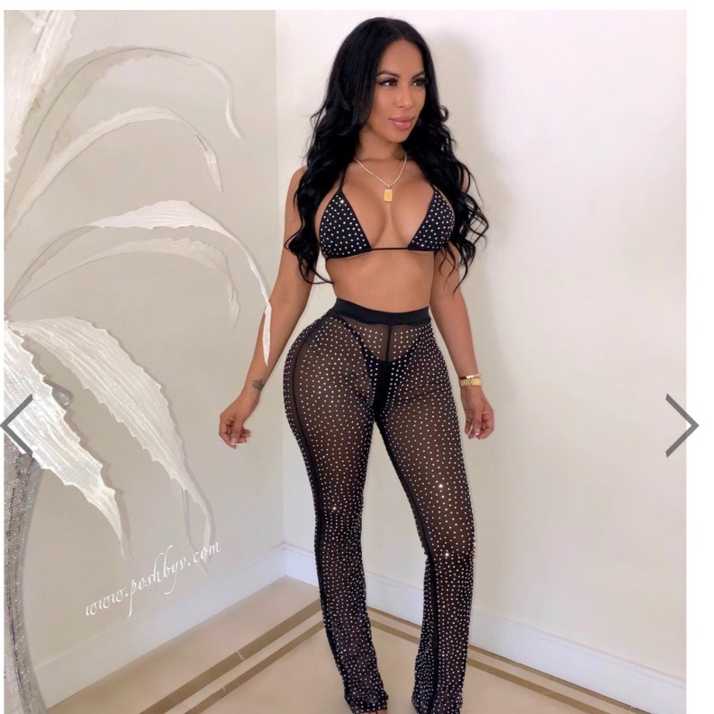 Swim bikini and cover up pants
